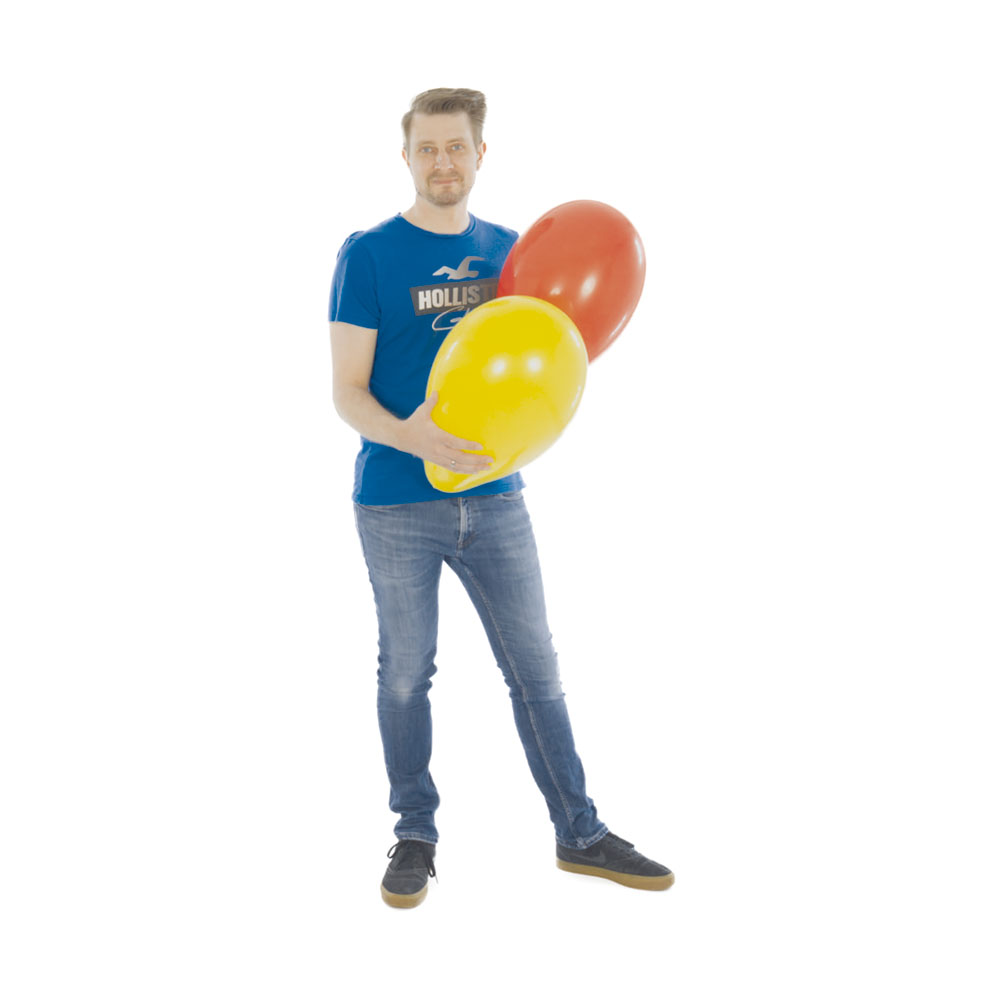 Rund Luftballons Oval | UNIQUE | 15'' | standard Farbmix
