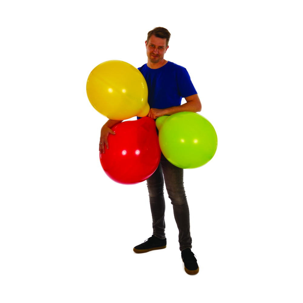 Rund Luftballons | CATTEX | 19'' | standard Farben | Farbmix | 50 Stück